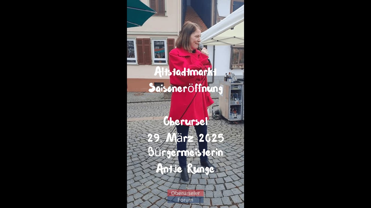 Altstadtmarkt Eröffnung in Oberursel: Samstag, 29. März, 2025