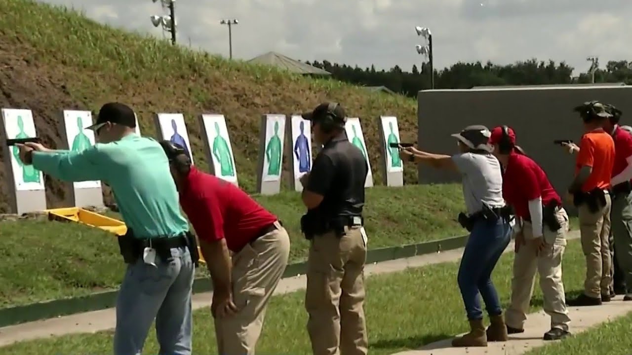 Armed school officers training in Polk County