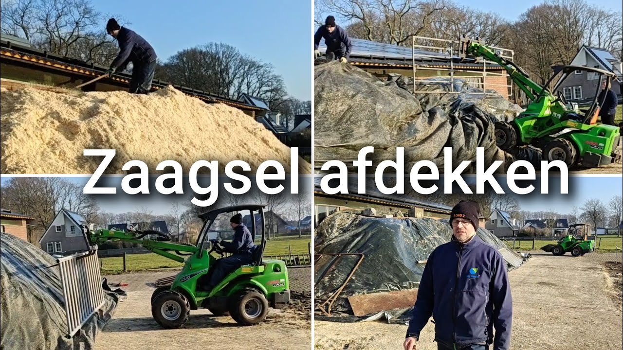 Inzet Avant bij afdekken zaagsel | Boer Gerrit vlogt 