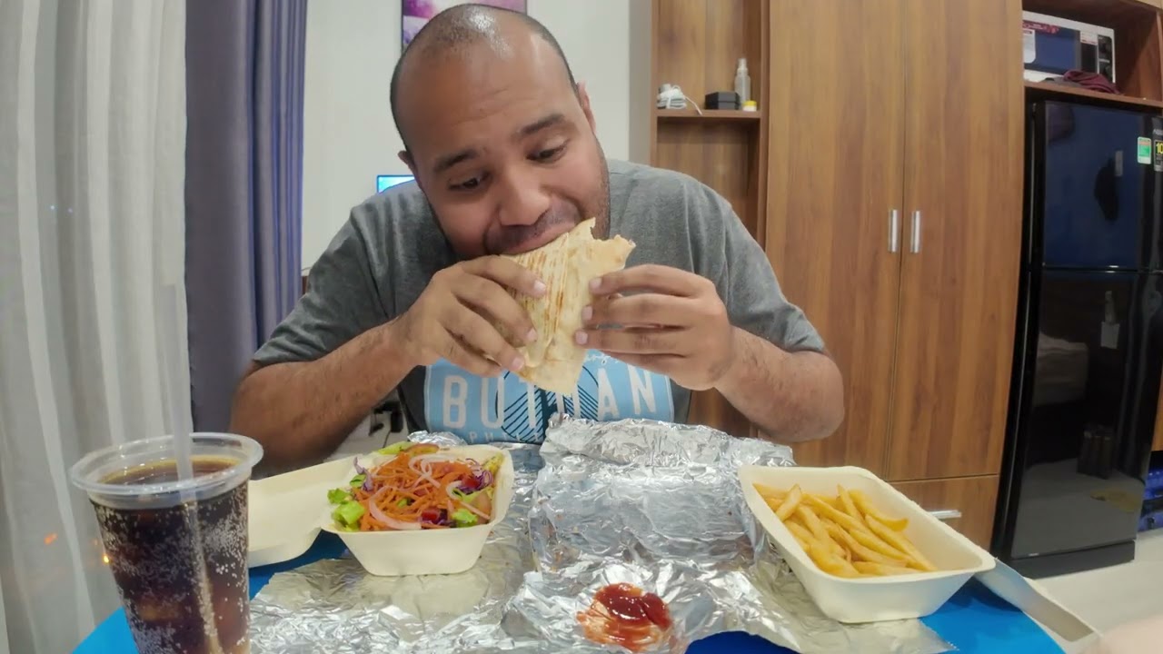 ASMR 🌯🍗CHICKEN PITA WRAP🥖BANH MI BEEF🍗🍟CHICKEN KAPSALON FRIES🤤😋 | SOFT SPOKEN | EATING SOUNDS