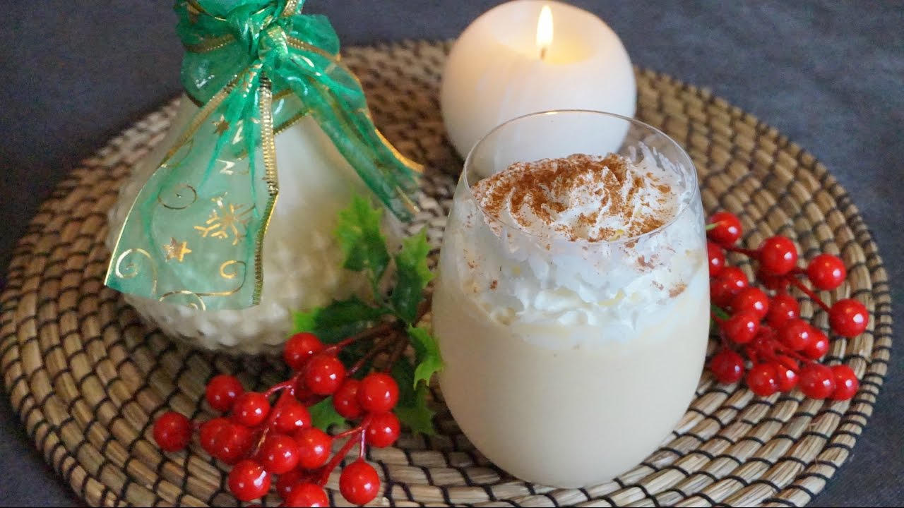 Ponche de huevo americano  -Eggnog-