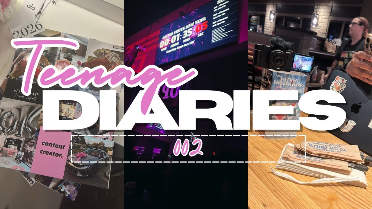 TEENAGE DIARIES 002 ☆|  NYE party, vision boards, shopping, friends, mini haul + more..