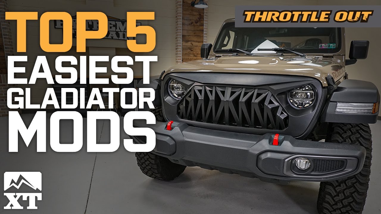 Top 5 Easiest Mods For Your Jeep Gladiator! - Throttle Out