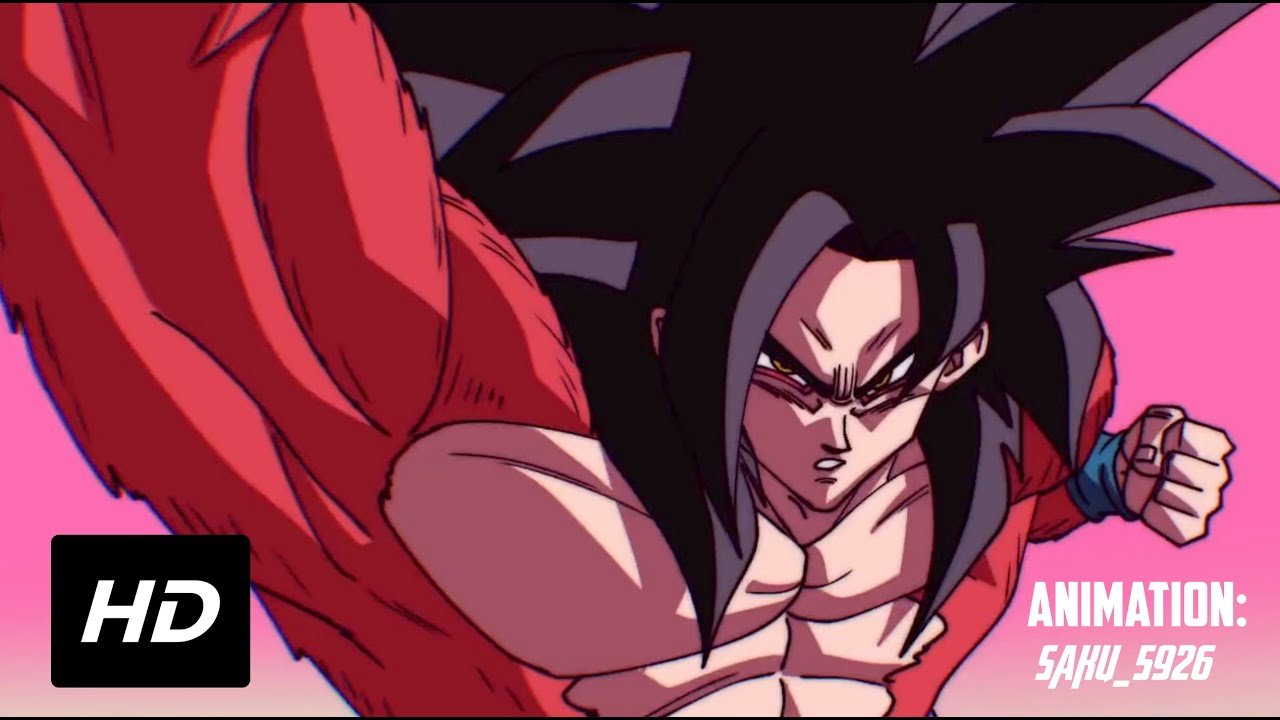 Сын Гоку SSJ4 уничтожает супермалыша Вегету (фан-анимация) + эффекты и голоса. Dragon Ball GT.