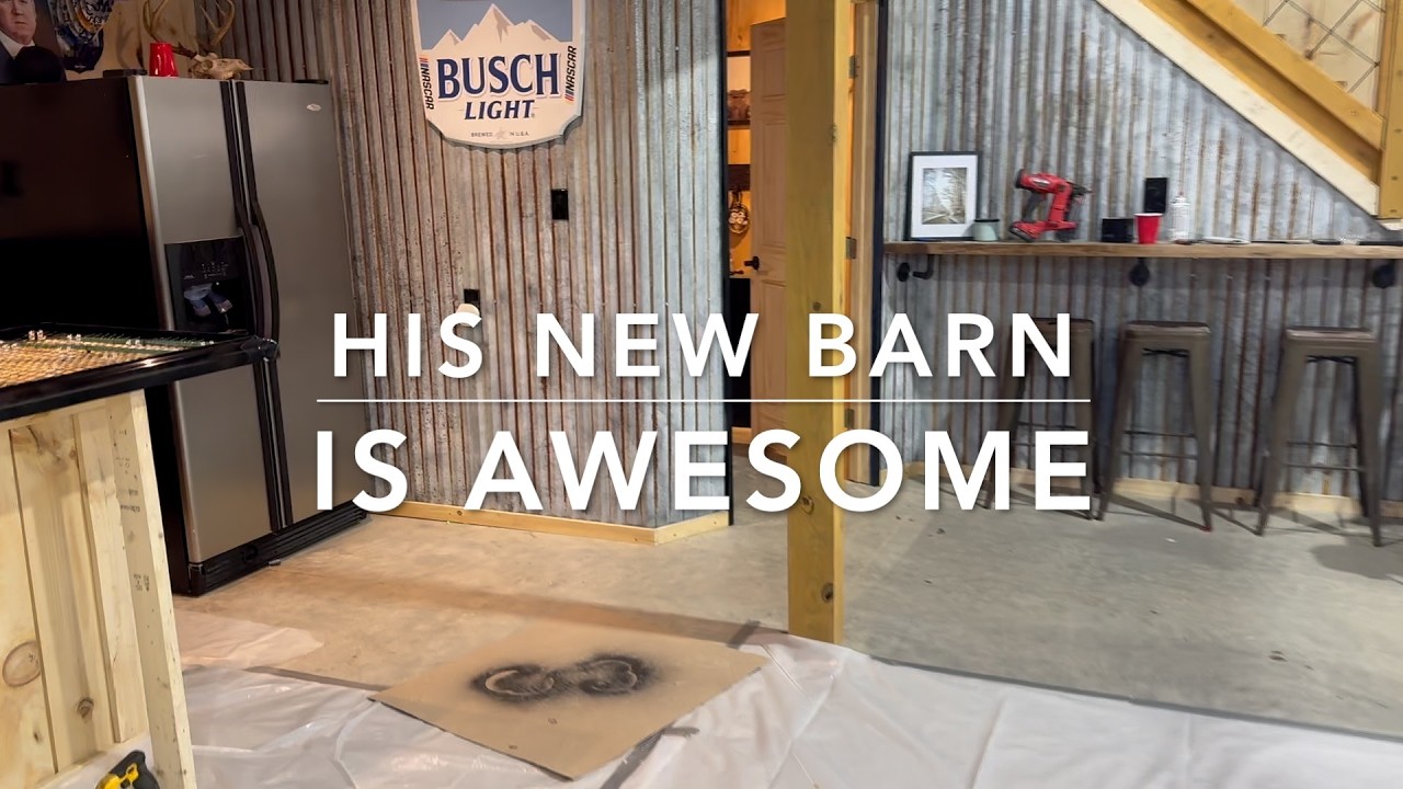 MAN CAVE POLE BARN !!!