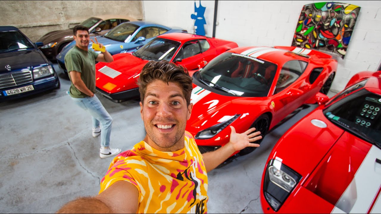 ¡VISITA A UN GARAJE LLENO DE COCHES DE LUJO EN FRANCIA! - 488 PISTA, PORSCHE 964 RS, FORD GT... 😍