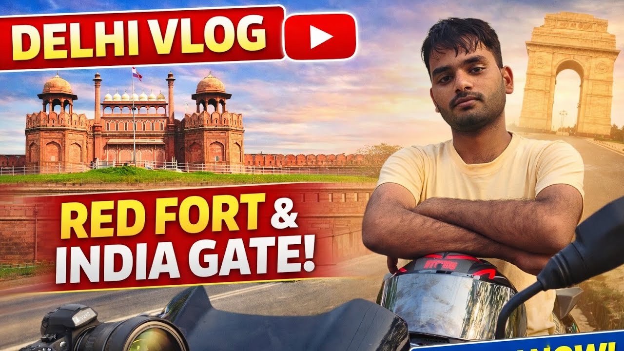 Delhi Darshan in One Video! Lal Qila से Qutub Minar, India Gate तक + Famous Temples #delhivlogs