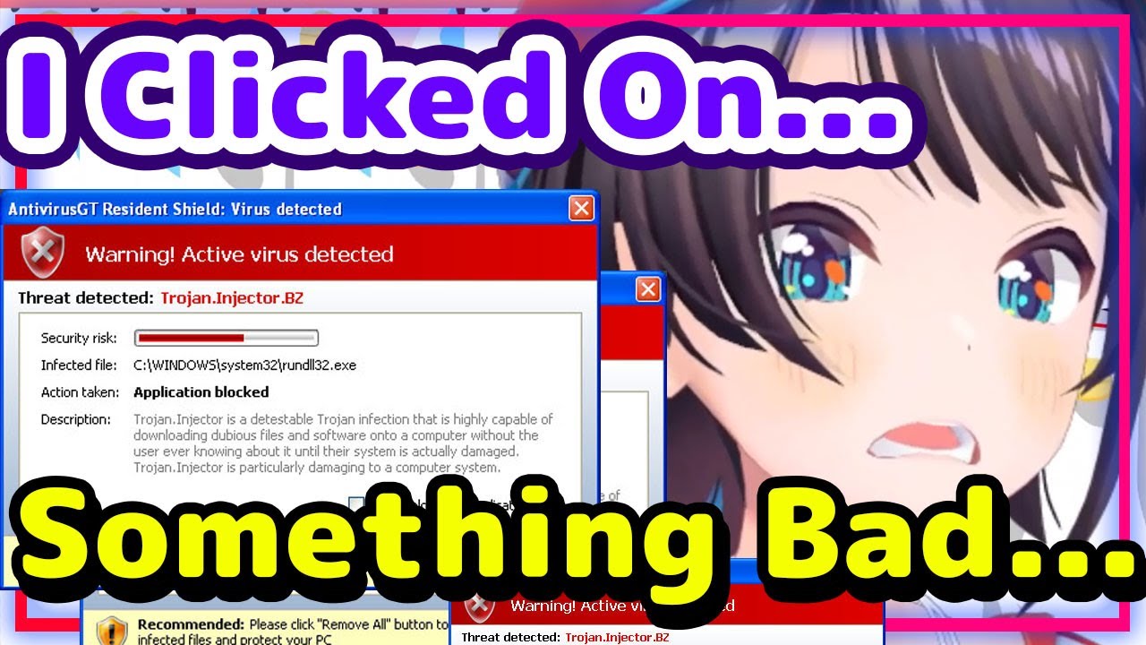 【ENG Sub】Oozora Subaru - Accidentally Clicks On Something She Shouldn't Have and Gets a Virus