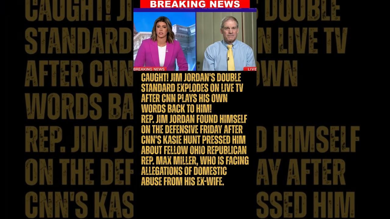 BREAKING: CAUGHT! Jim Jordan's double standard explodes on live TV after CNN plays his own words