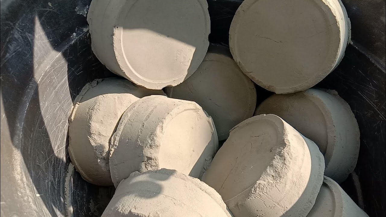 Pure cement giant rounds soft dusty crumbling 😍|satisfying video|Asmr puppys