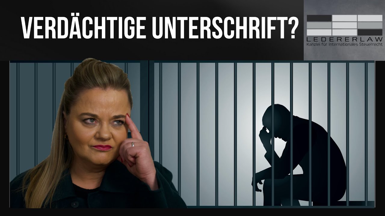 Verd&auml;chtige Unterschrift bei der Steuerpr&uuml;fung - Lederer erkl&auml;rt!