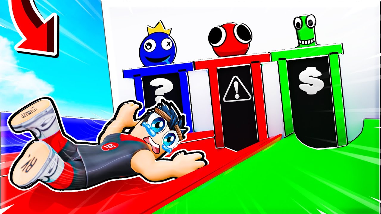 NE CHOISISSEZ PAS LE MAUVAIS TOBOGGAN DANS ROBLOX ! (Pick A Slide)