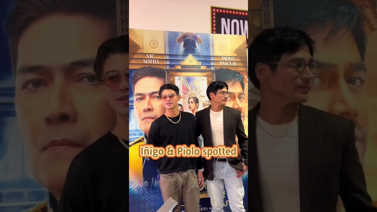 PIOLO PASCUAL & I&Ntilde;IGO PASCUAL SPOTTED! PAREHONG POGIIIII 🥰 #inigopascual #piolopascual #spotted