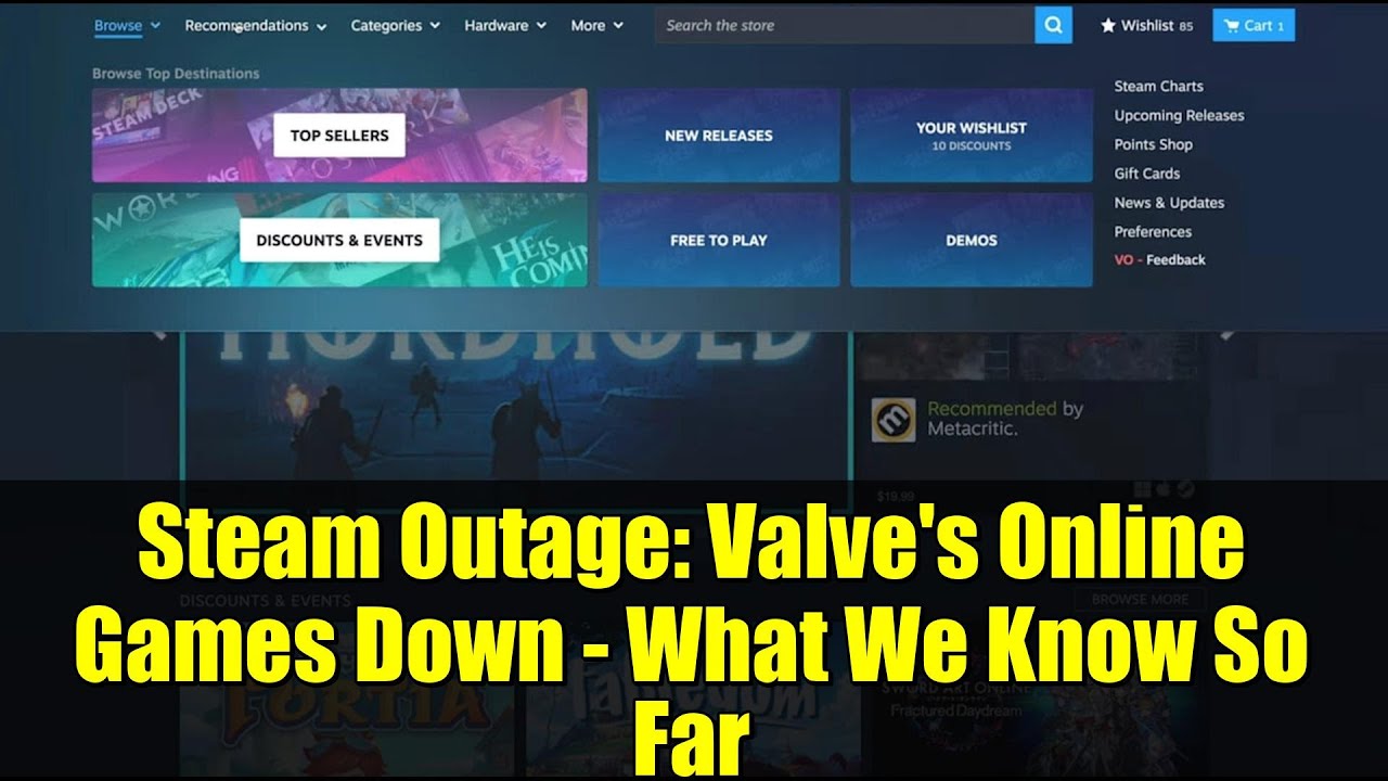 Steam Outage: Valve's Online Games Down - What We Know So Far