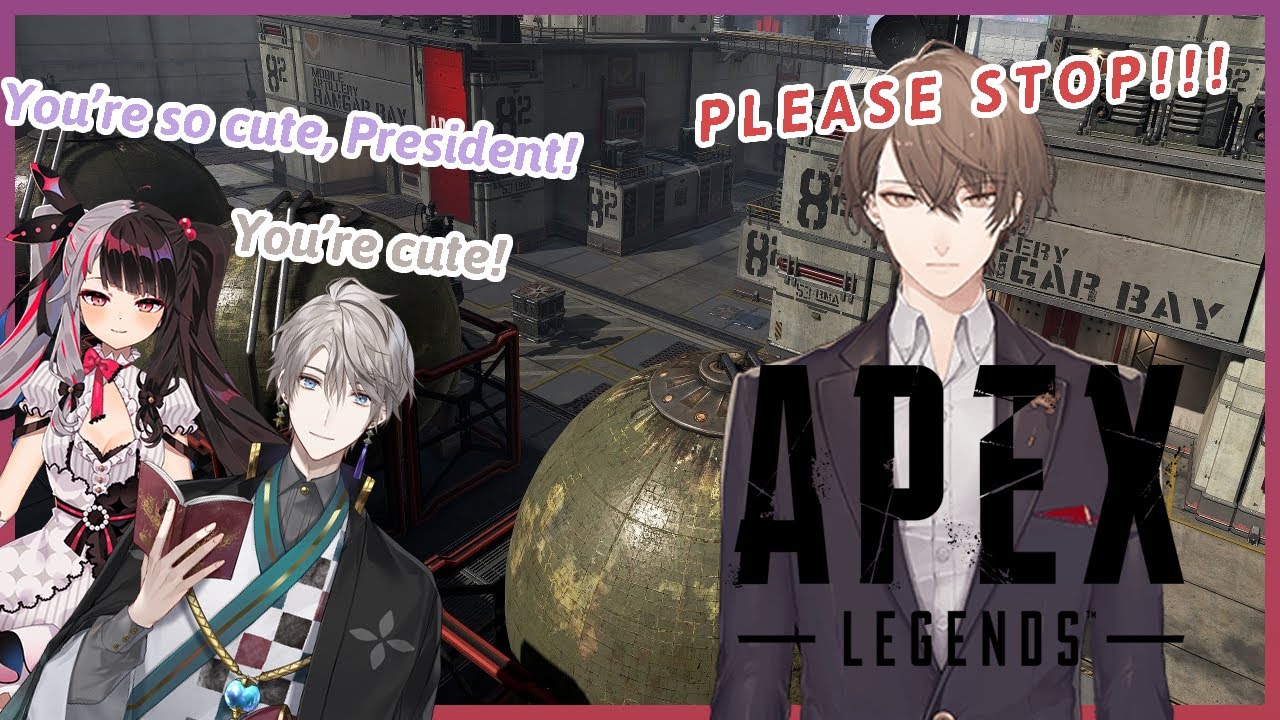 [Eng Sub] Yorumi Rena and Kaida Haru teasing President Kagami Hayato in APEX [Nijisanji]