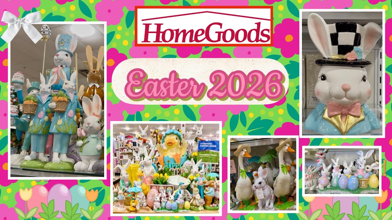 HOMEGOODS EASTER DECOR 2026 FIRST LOOK 🌸| BEAUTIFUL EASTER DECOR 🐣🐰