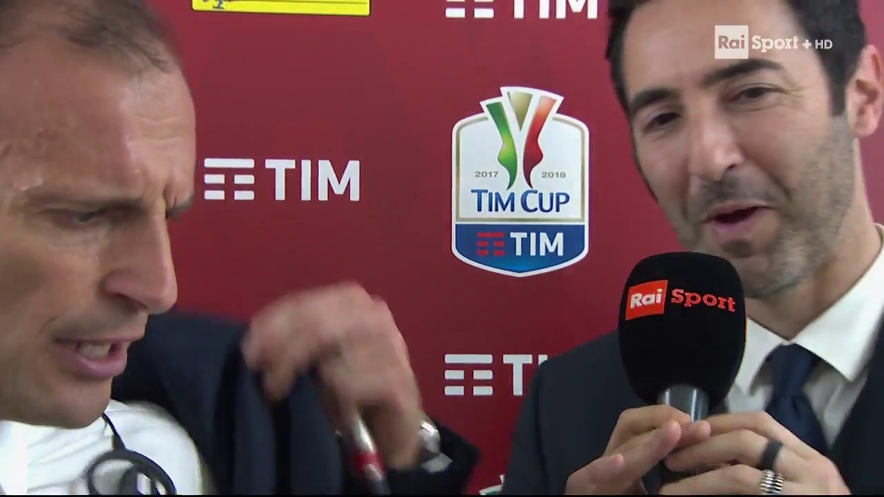 ALLEGRI INCAZZATO NERO contro SCONCERTI: 