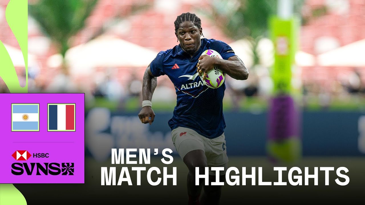 Powerhouses come face-to-face 💪 | Argentina v France | HSBC SVNS Singapore 2026 | Men's Highlights