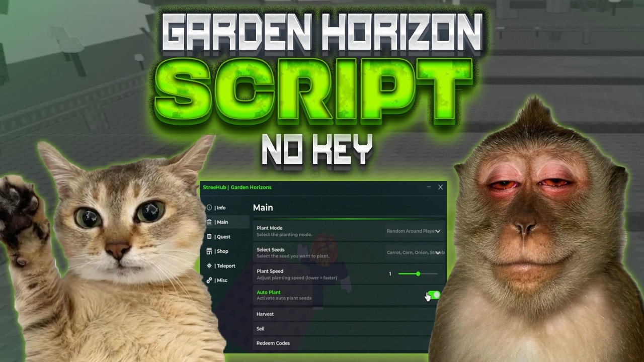 Garden Horizons script: Auto Quest, Auto Harvest