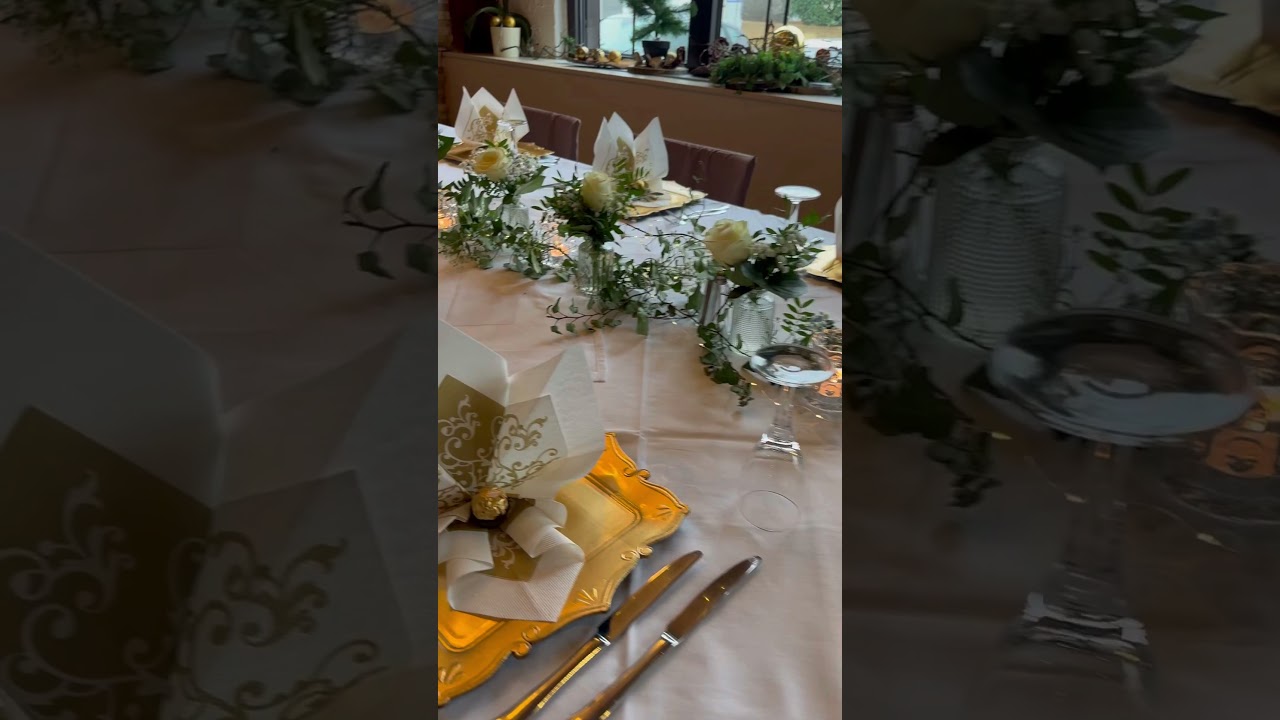 Goldene Hochzeit #goldene #hochzeit #restaurant