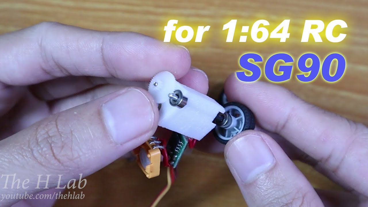 Convert sg90 to RC car engine | TheHLab