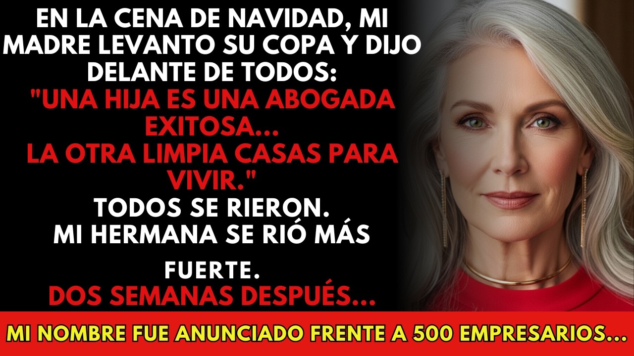 Mi madre se rió: “solo limpias casas”… 3 semanas después subí al escenario