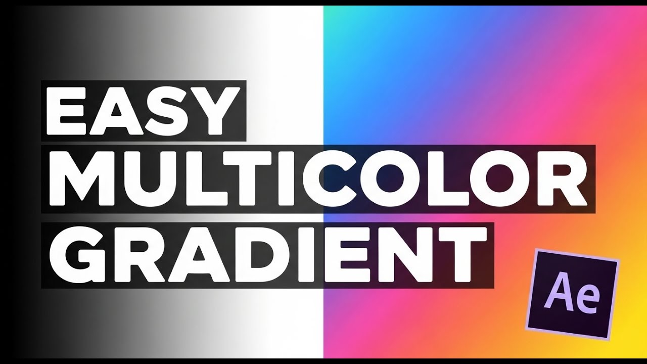How to Create Multicolor Gradient in After Effects | Easy Tutorial