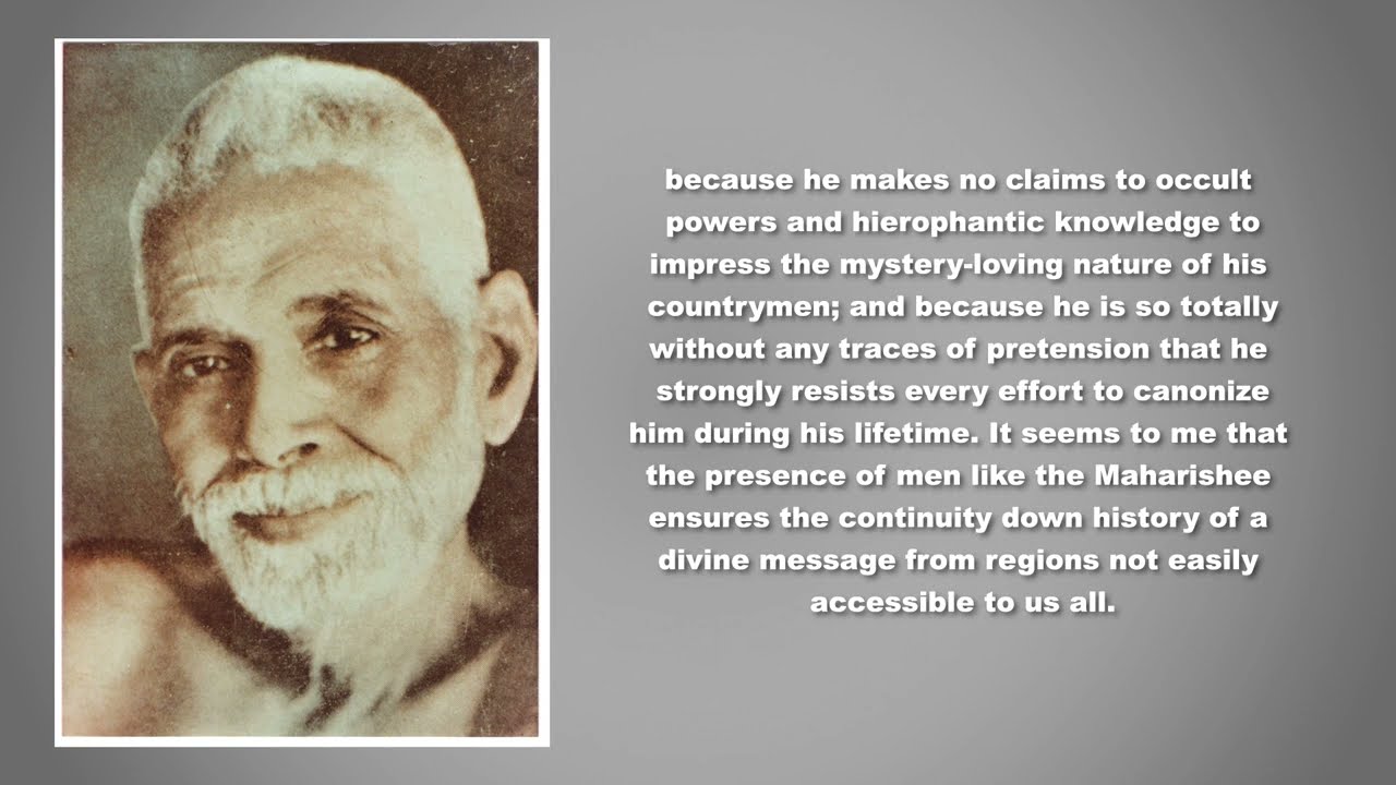 Paul Brunton's travels in India Part 3: Ramana Maharshi