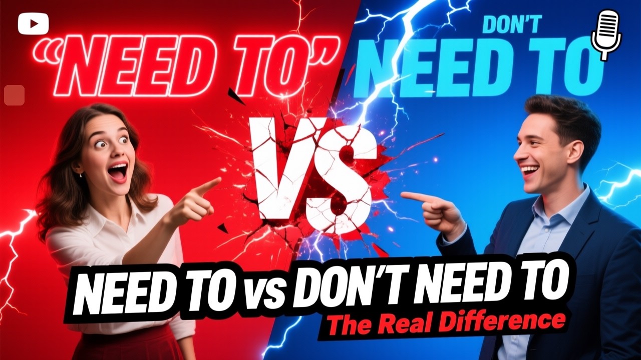 Daily English Learning Podcast | Mastering Need To, Needn't, Don't need to