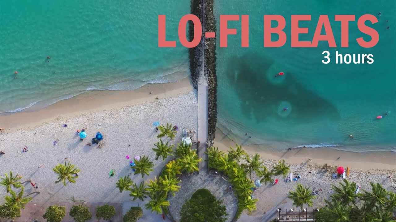 3 Hours of Lo-Fi Beats with Relaxing Ocean Waves | LOFI NATURE