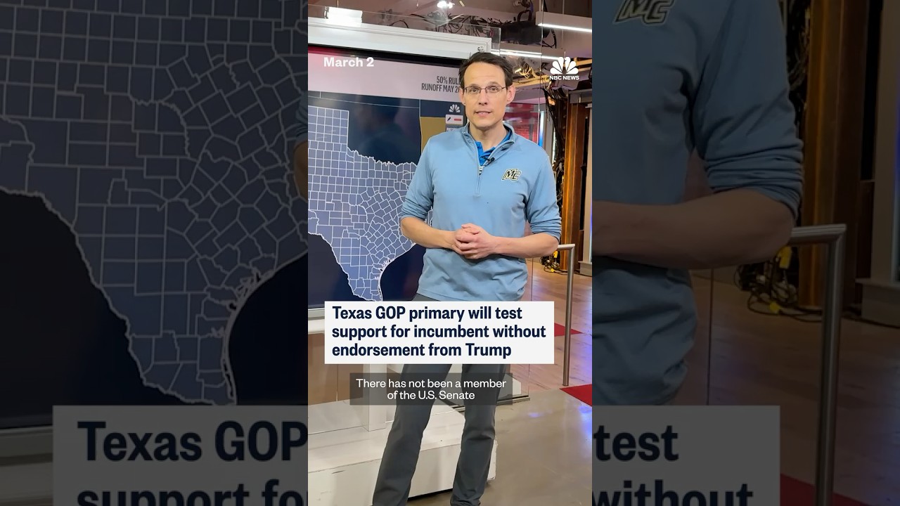 Texas GOP primary will test support for incumbent without endorsement from Trump