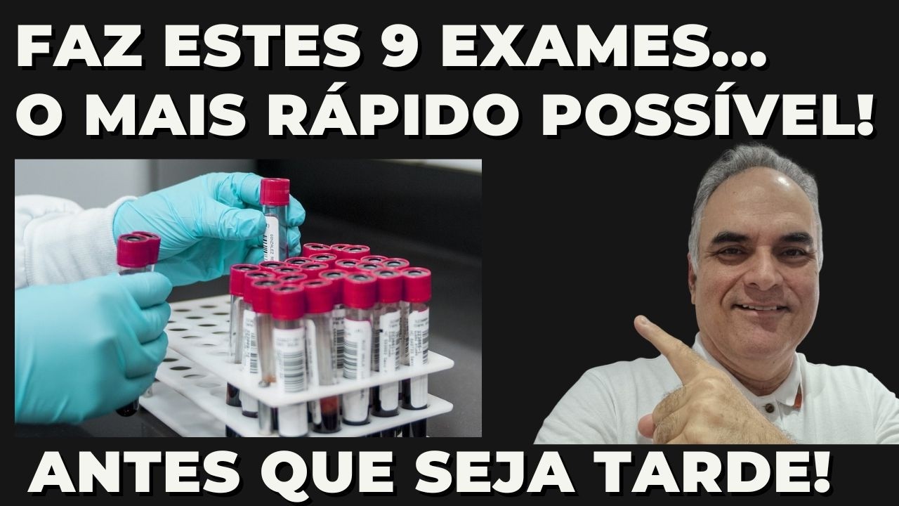 Faça estes 9 exames de sangue o mais rápido possível