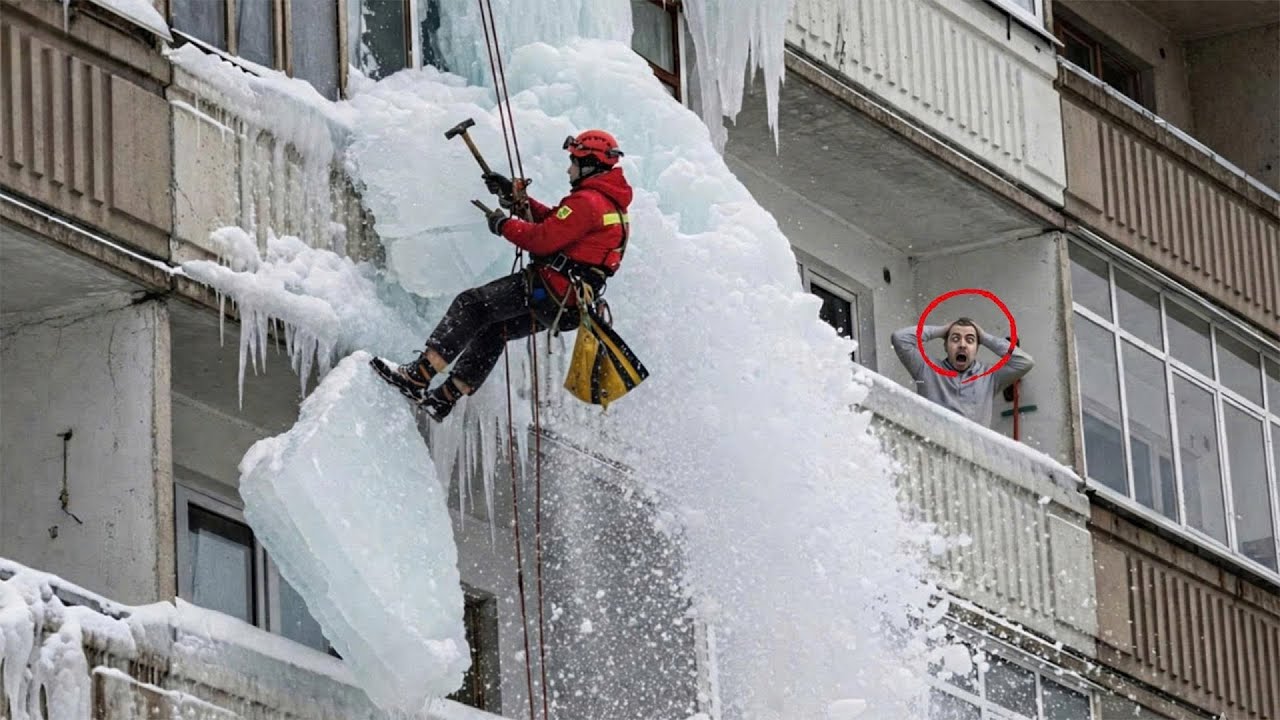 Idiot Snow Removal & Massive Roof Avalanche | Extreme Dangerous Plow Truck Fails #15