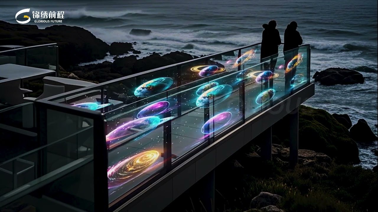 Innovative glass guardrail!