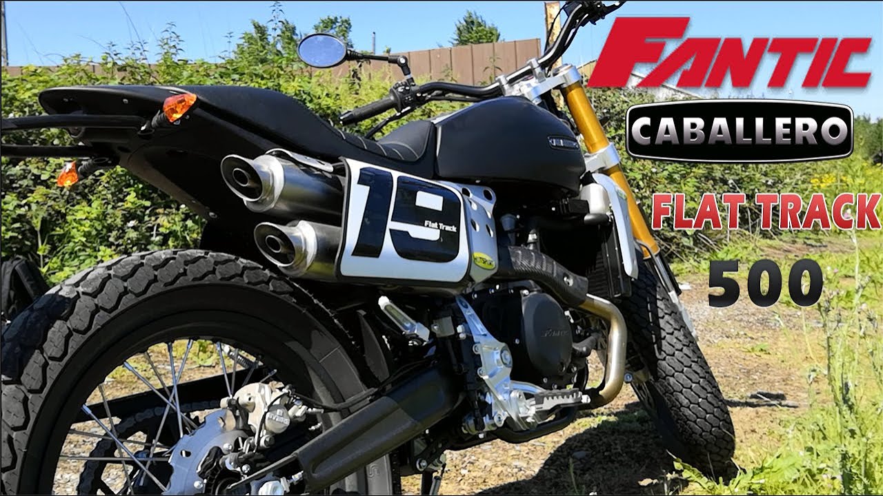 FANTIC Caballero 500 FLAT TRACK : Sur chemin, ville, gravier et route.