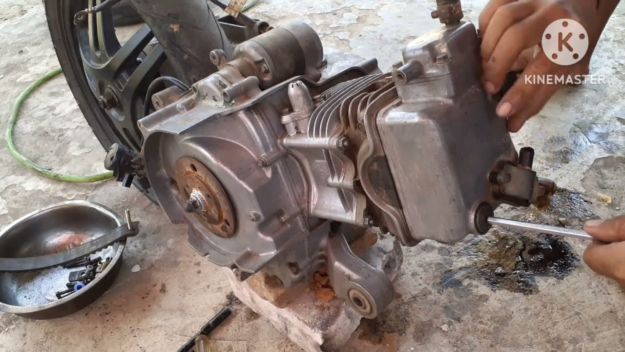 Cara Bongkar mesin Matic suzuki spin 125
