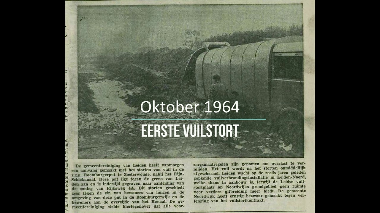 Ontstaan van stortplaats De Bult in Roomburg, Leiden
