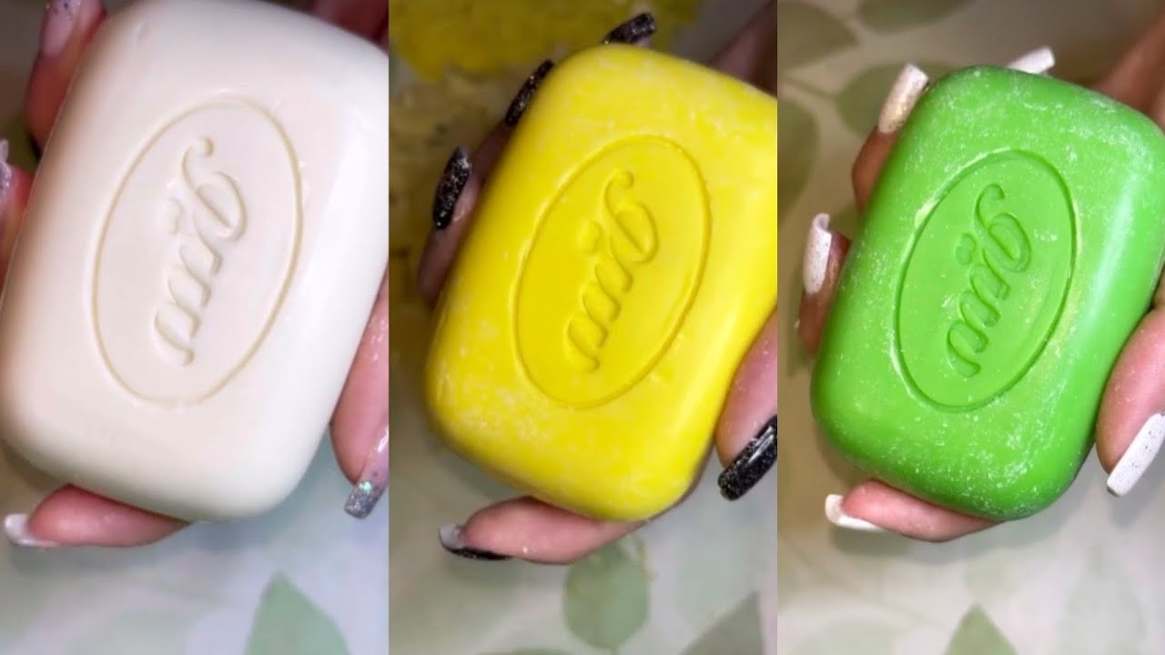 Colorful Crunchy Soaps Cutting Soothing Asmr 🧼 #asmrsoap #satisfying #relaxing 