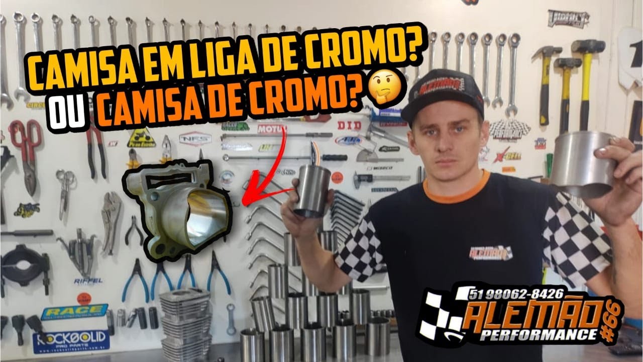 CAMISA DE CROMO FORJADA ROMAQ - CAMISA EM LIGA DE CROMO OU CAMISA DE CROMO? - ALEMÃO PERFORMANCE #66