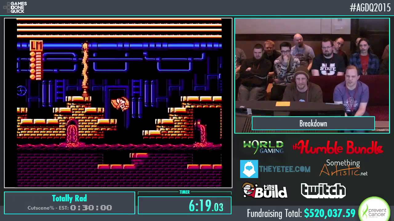 Awesome Games Done Quick 2015 - Part 108 - Totally Rad by Breakdown