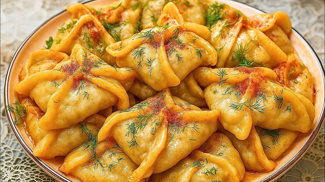 Такую вкуснятину готовлю через день! Улетает за секунды! Рецепты с тестом!  Манты с мясом