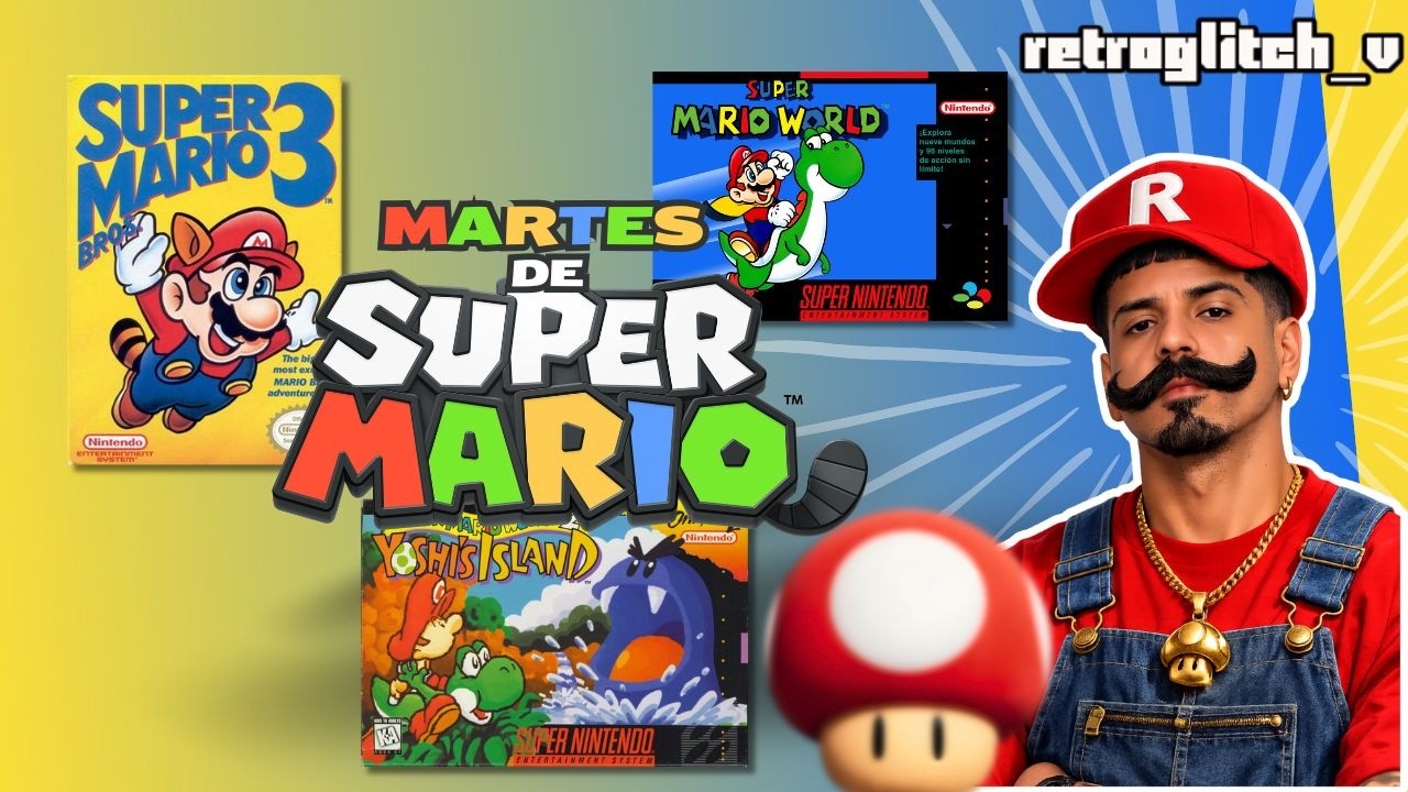 Maratón Martes de Mario 🔥 Terminando Mario 3 + World + Yoshi's Island