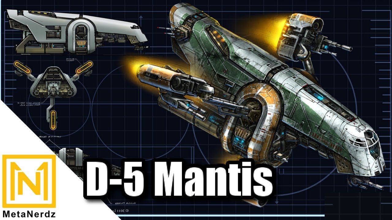 The Old Republic Slave 1 - D-5 Mantis Patrol Craft COMPLETE BREAKDOWN - Star Wars Ships