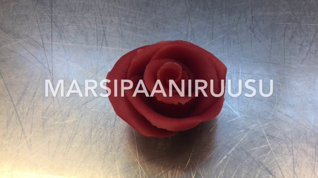 Marsipaaniruusun valmistus