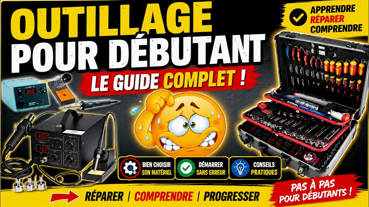 Apprendre a r&eacute;parer l'&eacute;lectronique pour d&eacute;butant guide pour d&eacute;marrer le mat&eacute;riel outillage