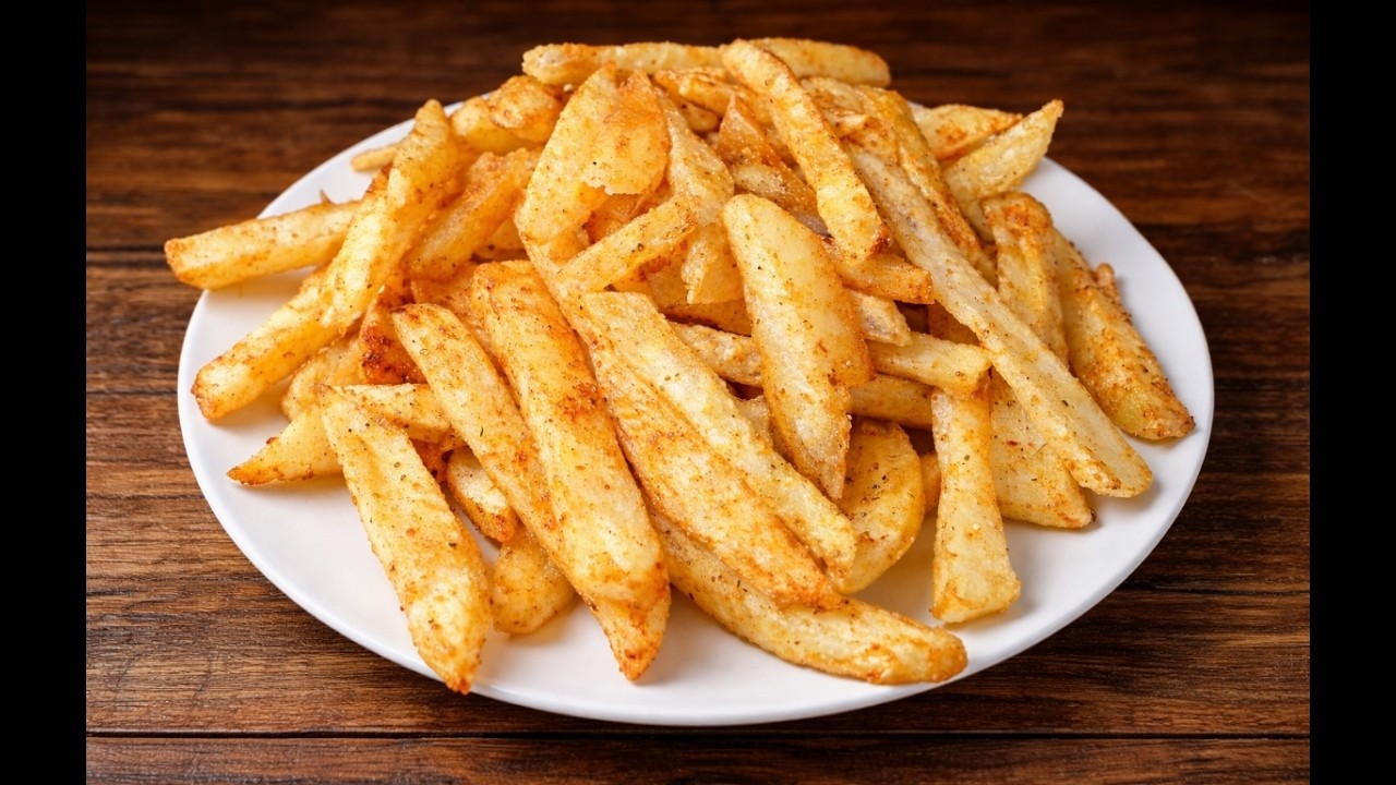 سر البطاطس المقليه المقرمشة زي المطاعم في البيت 🍟😋