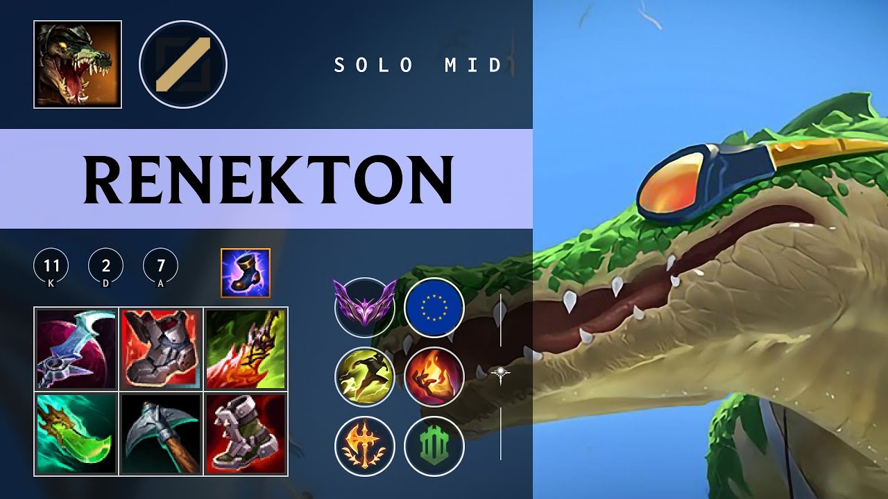 Renekton Mid vs Yasuo - EUW Master Patch 26.02