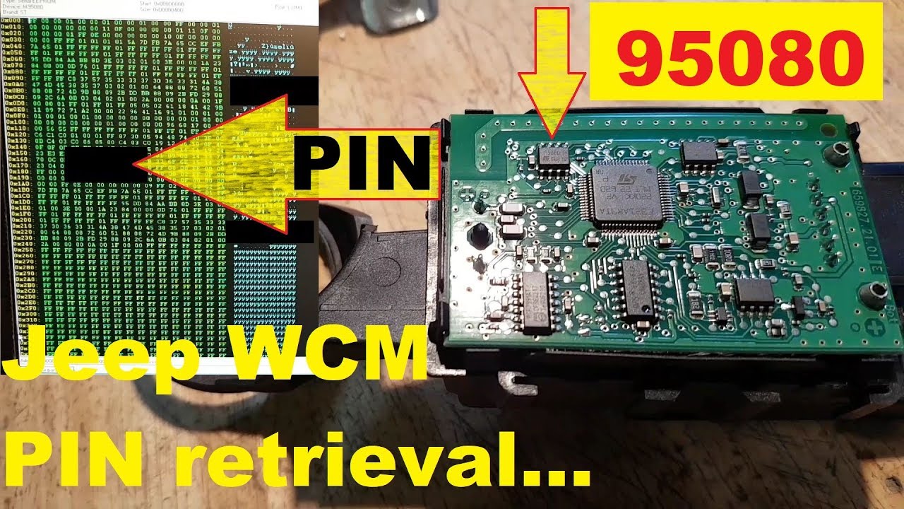 Jeep Cherokee WCM Pin code extraction procedure, for EEPROM 95080.