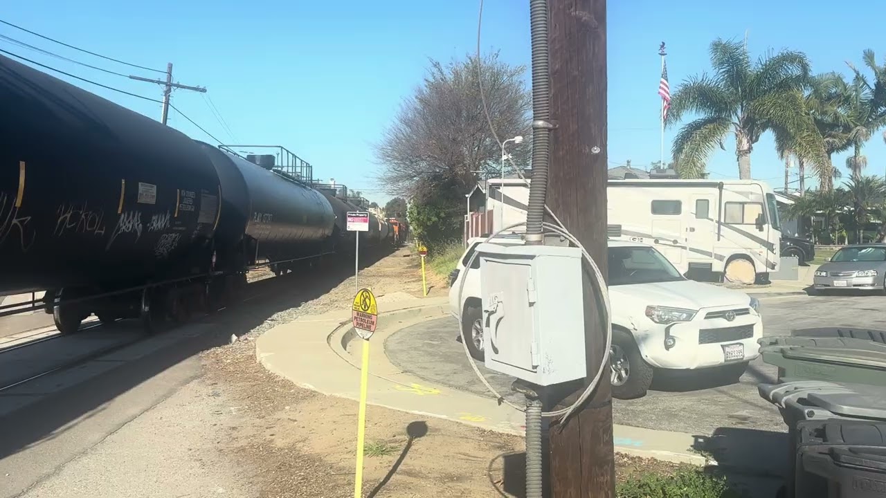 BNSF 130 leads the local to the Alcoa Yard and El Segundo Yard after passing Sepulveda Blvd 