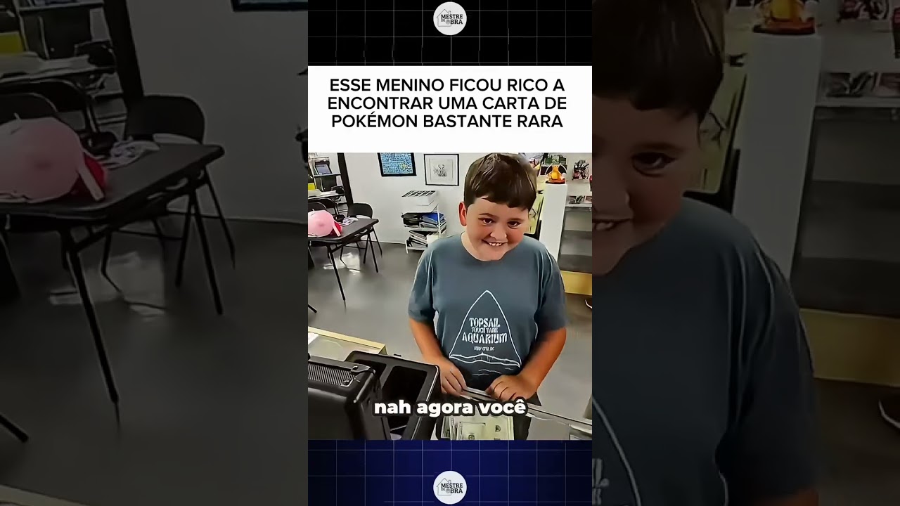 ele vendeu a carta super rara do Pok&eacute;mon por cinco mil d&oacute;lares #mestredeobra